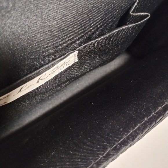 Vintage La Regale Handmade Black Beaded Small Evening Bag Handbag - Picture 7 of 12